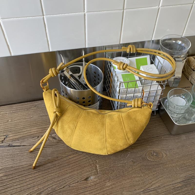 Casual Retro Suede Dumpling Bag 2025 New Fashion Trendy Autumn High Texture Single Shoulder Explosion Messenger Bag