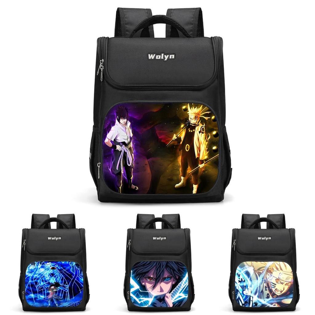 Large Capacity Naruto Sasuke Backpack For Boys And Girls 3d Double Layer
