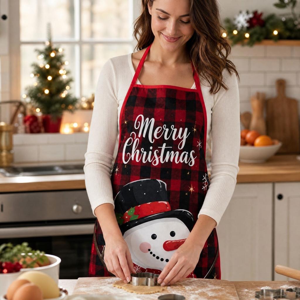 Christmas Stain for Holiday Party Cooking and Baking Festive Gift
