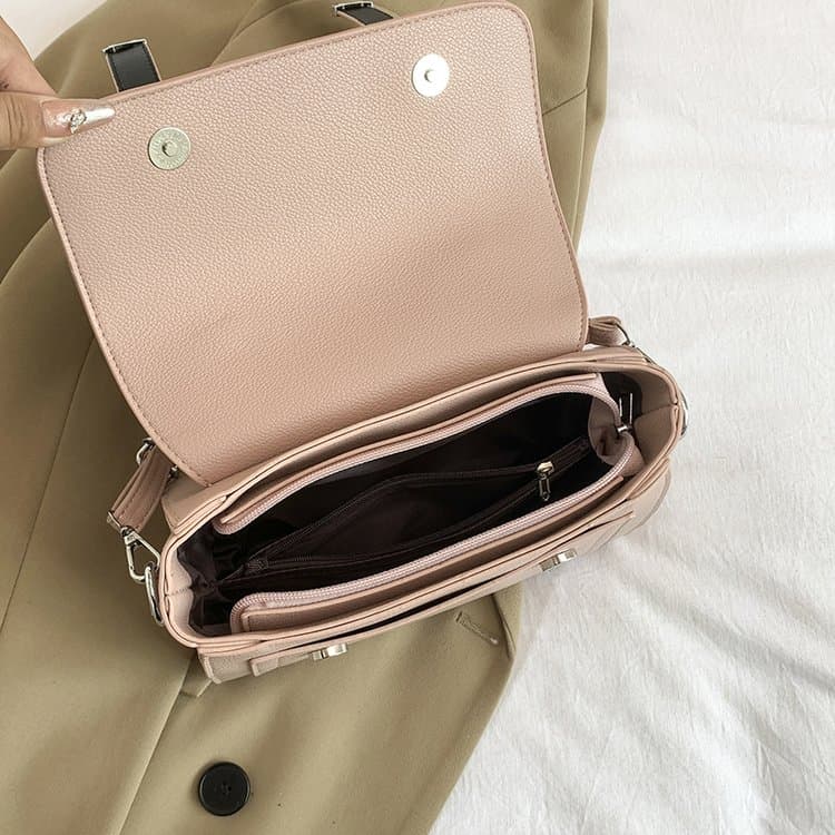 New women's shoulder oblique span bag simple small square bag