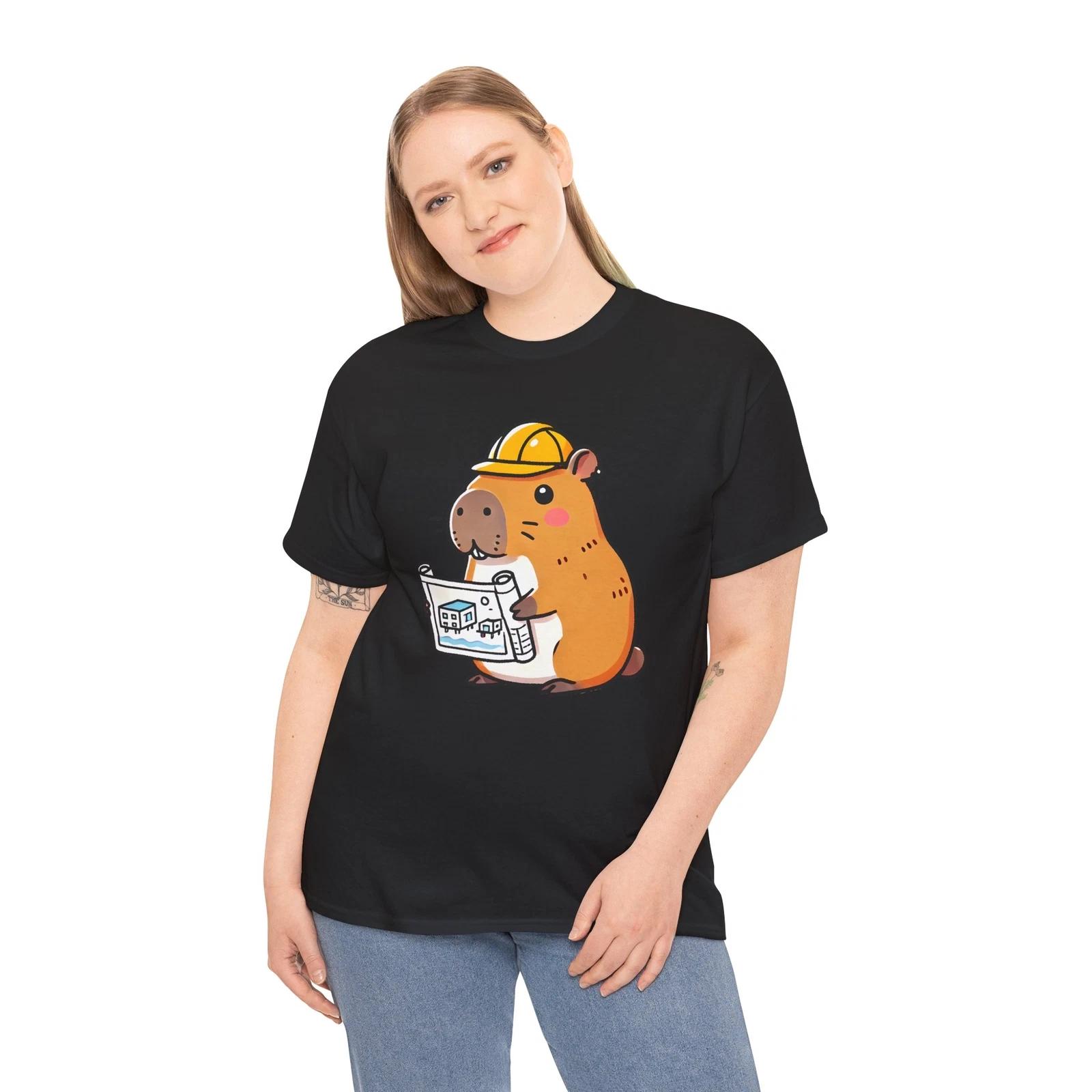 Capybara T-Shirt - Clever Wordplay Tee for Funny People S