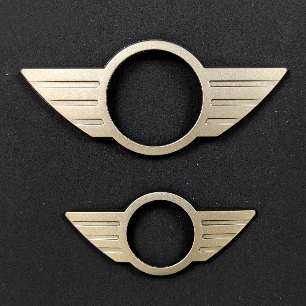 Plastic Material Car Accessories Frame Cover Exterior Parts Matt Gold Frozen Brass For Mini Cooper F56 F55 F57 Frozen Brass