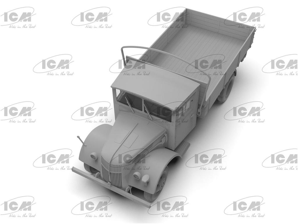 ICM 1/35 scale German Military Truck V3000S Einheitsfahrerhaus Plastic Model 35409