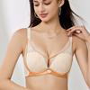 French Lace Bra Women's Mesh Bra Summer Soft Steel Ring Gathering Thin Push Up Bra