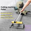 Movable Support Stand; Adjustable Material Frame for Cutting Machines and Miter Saws