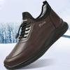 Men's Fleece-Lined Warm Shoes Winter Ankle Boots Lightweight Casual Walking Outdoor Shoes