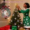 Clear Ornament Balls Hummingbird 3.54Inch Clear Ball Bird Ornaments For Tree Fall Home Party Family Birthday Holiday Wedding