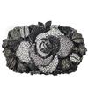 WHTUOHENG Blumenkristall Abendtaschen für Damen Diamant-Blumen-Metall-Party-Taschen Hochzeitsfeier Mädchen-Clutch Dinner-Handtaschen
