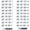 Для 5 серії E39 E60 E61 F10 F11 G30 520d 523d 525i 528i 530e 535i 540e Автомобільний стайлінг Напис на багажник Логотип на задню кришку Чорний