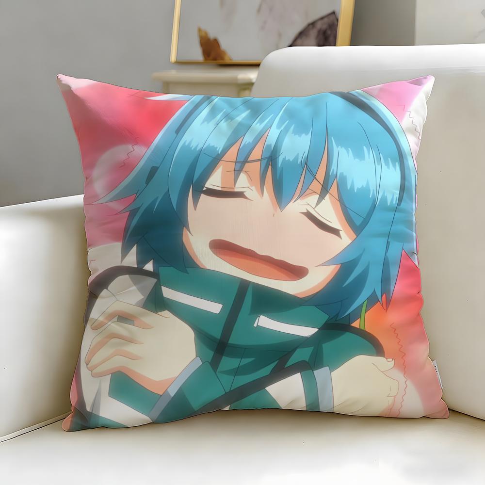 Scifi Anime Clockwork Planet Cushion Cover Soft EasyWash Pillow Case Versatile for Couch Bed Travel and Office
