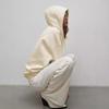 New Solid-color Loose Hooded Zipper Cardigan Hoodie for Autumn and Winter