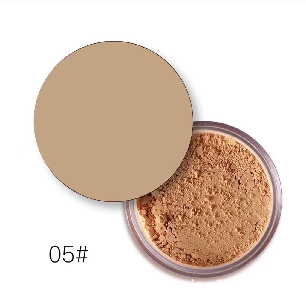 Seidiges mattes loses Puder, atmungsaktives leichtes Fixierpuder zur Verbesserung des Strahlen und zur Definition der Gesichtszüge, Einzelstück