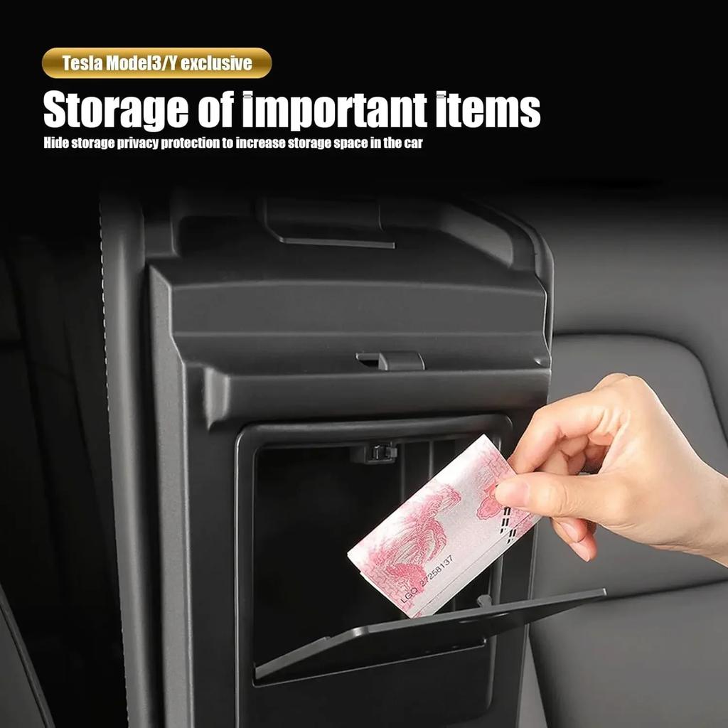 For Tesla Model 3 Model Y 2025 2025 2025 Car Center Console Organizer Armrest Hidden Storage Box Car Storage Accessories
