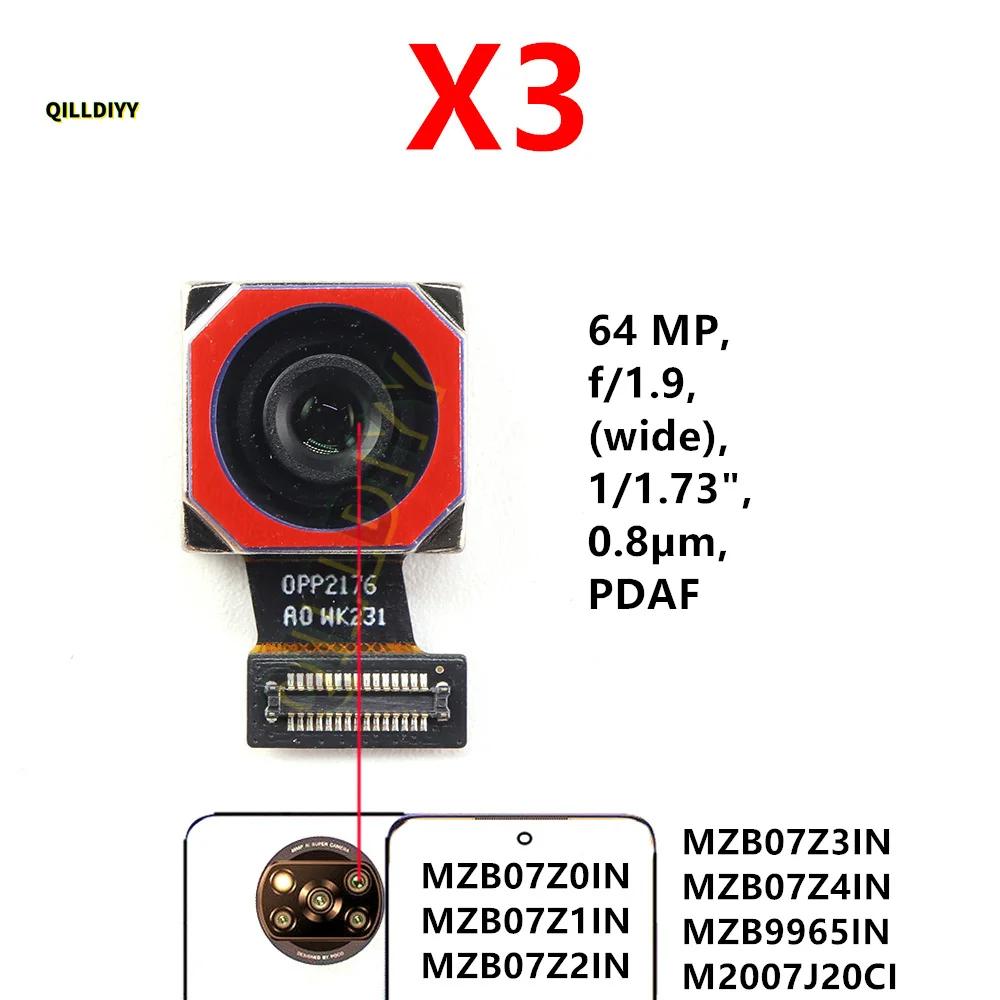 Rear Front Camera For Xiaomi Poco X3 Pro GT NFC Facing Frontal View Selfie Backside Flex Small Back Camera Module Parts