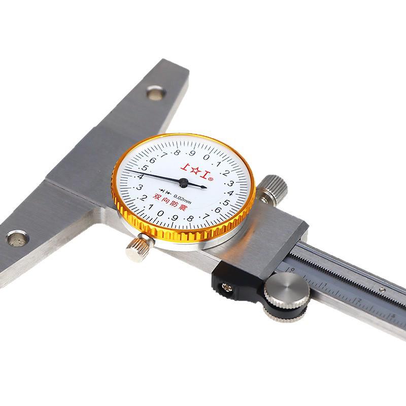 High-Precision Stainless Steel Dial Caliper 0-200mm, 0.02mm Accuracy