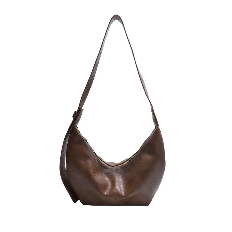 Bag light luxury niche high-end messenger bag women's bag 2025 new fashion autumn and winter retro shoulder bag dumpling bag