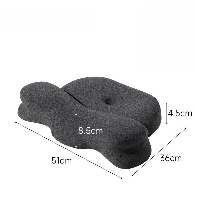 

1 шт. Подушка из пены с эффектом памяти, медленно восстанавливающая форму, с поддержкой шеи, эргономичная подушка для шеи для сна на боку и на спине серый