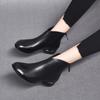 Small Short Boots Spring and Autumn Single Boots New Large Size Round Head Low Heel Bare Boots Flat Bottom Autumn and Winter Velvet Martin Boots