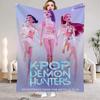 Kpop Demon Hunters Huntrix Blankets Quality Soft Warm Throw Blanket Winter Kids Couch Bed Fluffy Bedspread