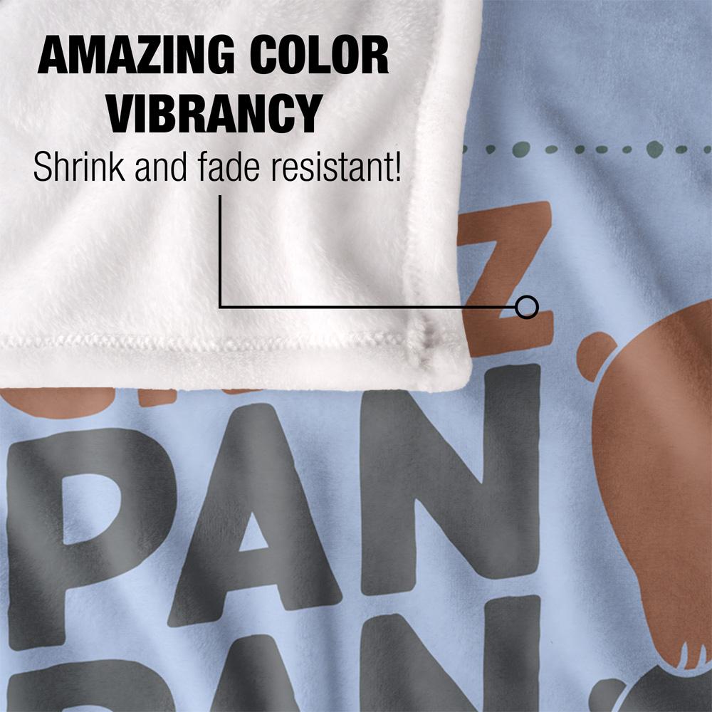 We Bare Bears Silky Grizz Supersoft Blanket