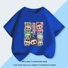 Monster Short-sleeved Children's T-shirt for Girls, Fashionable Summer Clothes for Babies, Half-sleeved Top for Big Kids
