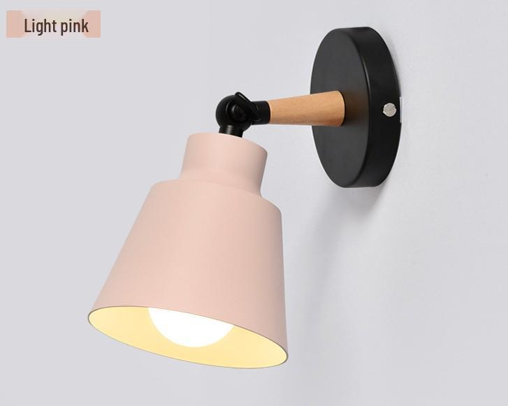Nordic Creative Solid Wood Wall Lamp for Bedrooms, Hallways, and Children's Rooms