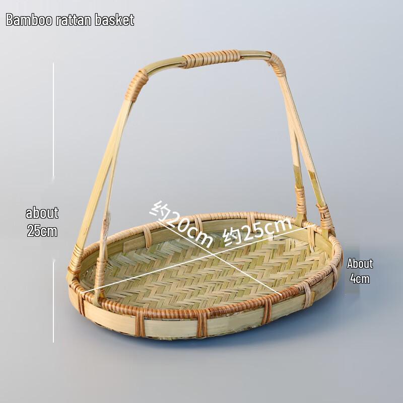 Набор плетеных бамбуковых корзин для хранения