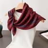 65*65cm Paisley Decoration Square Scarf Luxury Print Soft Head Scarves Women Cotton Feel Headscarf Warm Foulard Bandana Neck Tie