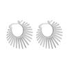Orecchini Piccoli a Forma di Sole e Luna Retrò Moda Oro Argento Stile Punk Moda Metallo Usura Quotidiana Gioielli per Orecchie Donna Ragazza
