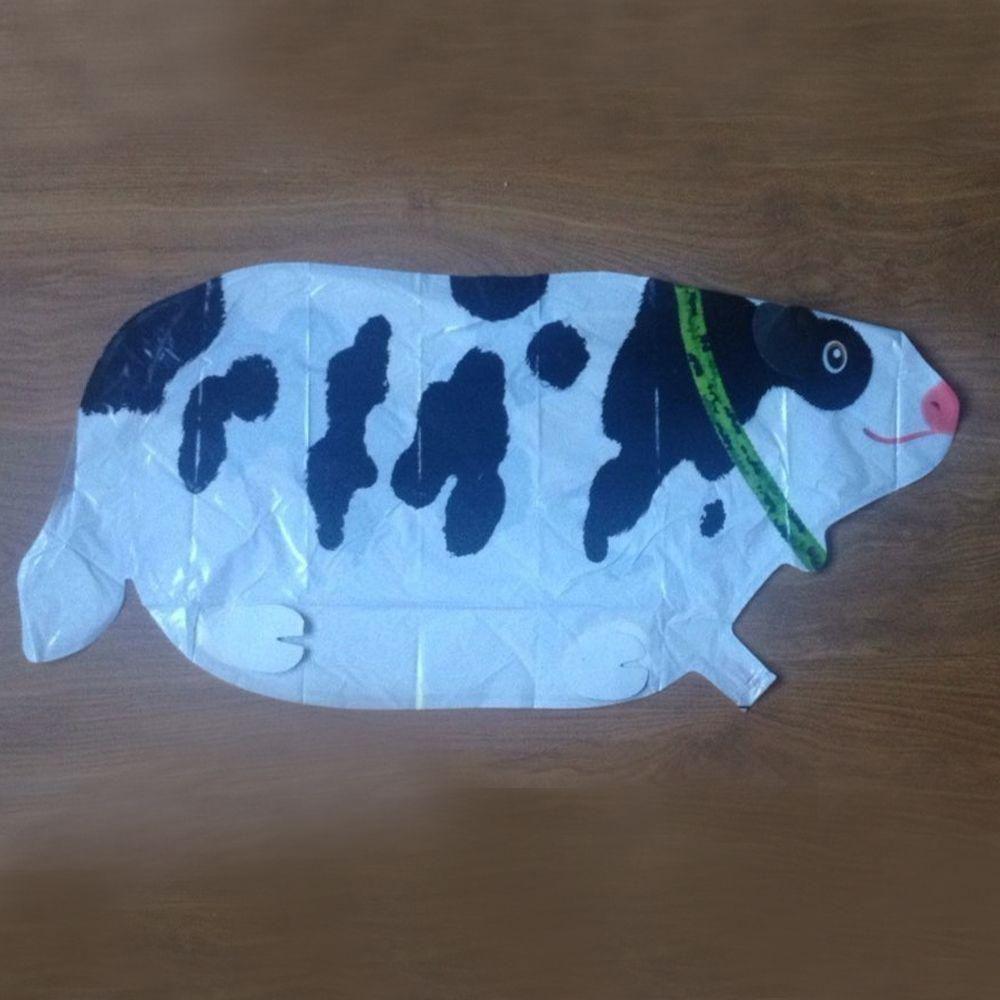 

Decoration Decor Farm Shower Wedding Walking Baby Animal Foil Balloon Birthday Party Cow Shaped білий