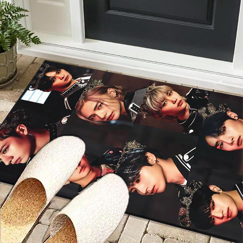 Kpop Stray Office Rug Chair Mat, Game Carpet, Suitable for Front Door, Bedroom, Living Room, Desk, Holiday Gift