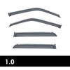 For Nissan JUKE 2011- Window Rain Guards Outer Accessories Trim Chrome Weathershields Wind Rain Guard Deflectors Ventvisor