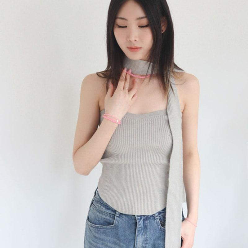 Modernlike Silver 925 Pink Amethyst Gemstone Necklace 6mm