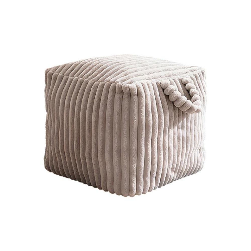 Soft Plush Toy Storage Bag Fluffy Filled Stool Sofa Cushion Clothing Storage Bag  Kids Room