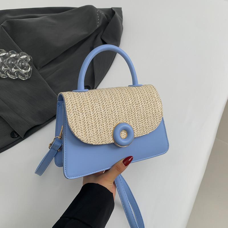 Stylish Women's Casual Small Square Handbag In Black Pink White Blue Green Khaki For Everyday Fashion