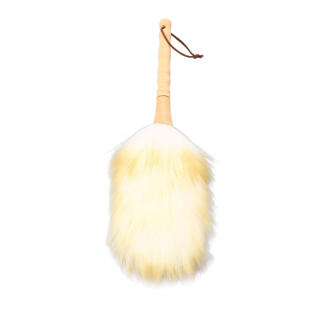 Reinigungsbürste Staubwedel Multifunktional Holzgriff Lammwolle Staubwedel für Jalousien Tisch Klavier Lang