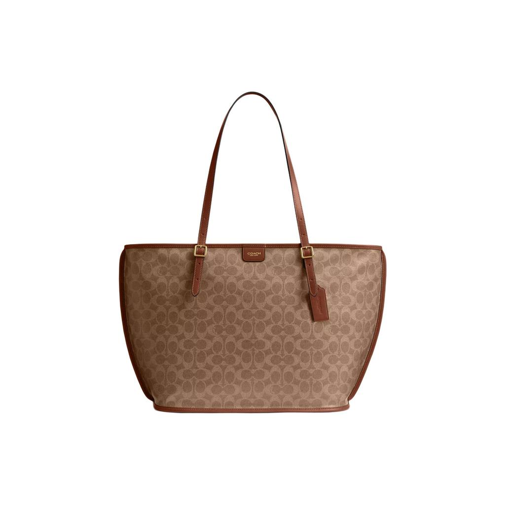 Coach Taxi 36 Classic Logo Tote Bag Women Tote Bags Brown CCC40-B4YLR