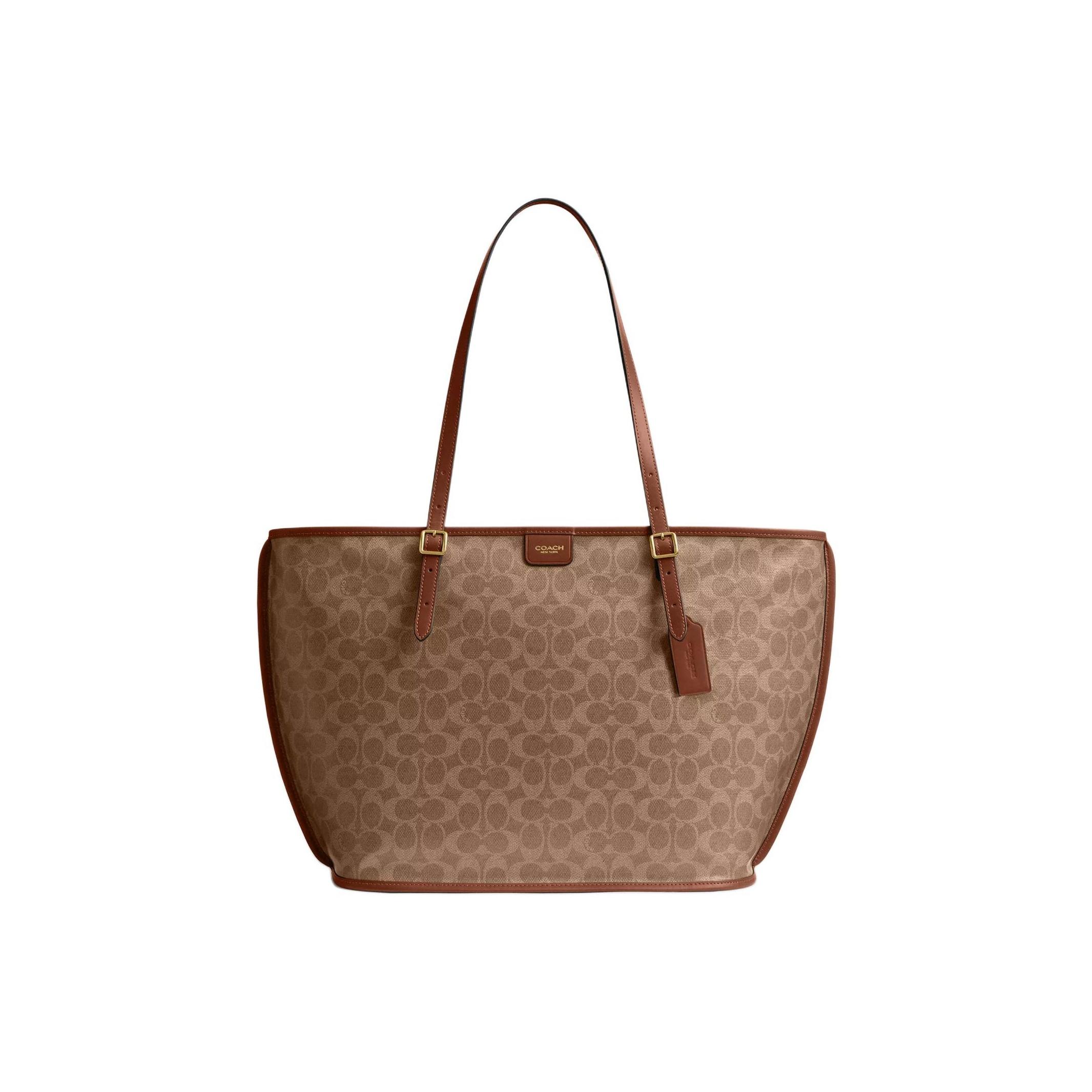 

Coach Taxi 36 Classic Logo Tote Bag Women Tote Bags Brown CCC40-B4YLR Basic Set (Bag+Dust Bag)