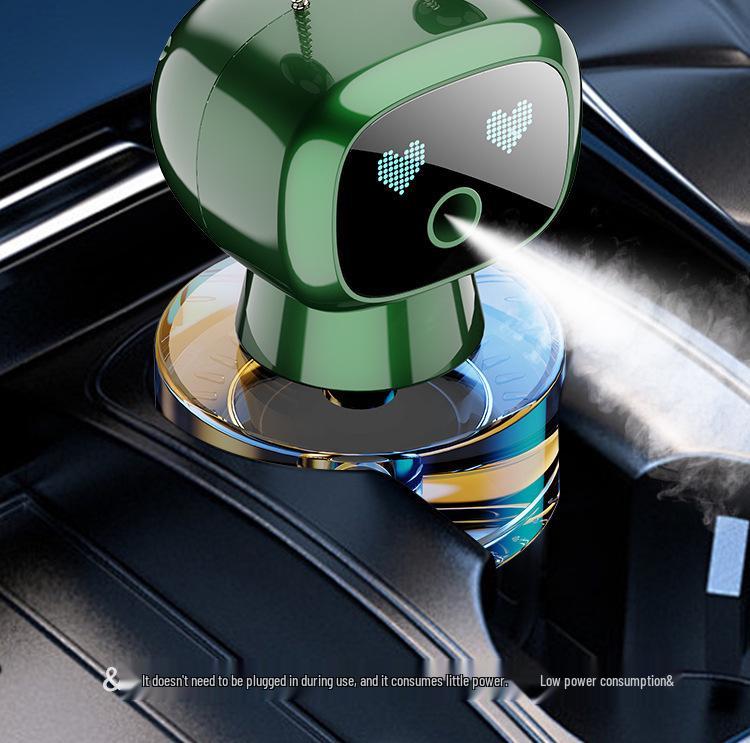 Smart Robot Car Air Freshener: Automatic Spray Deodorizer for High-End Interiors