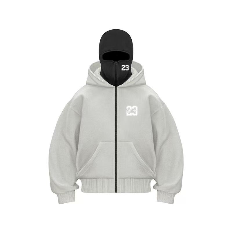 Gothic Harajuku Herbst Winter Doppel-Hoodies Sportbekleidung Herren Freizeit Sportbekleidung 23 Bedrucktes Locker sitzendes Sportbekleidungsoberteil