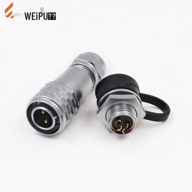 WEIPU SF12 Waterproof Aviation Plug Socket: Straight Mount, 2 To 9 Pins, Multi-Core Options