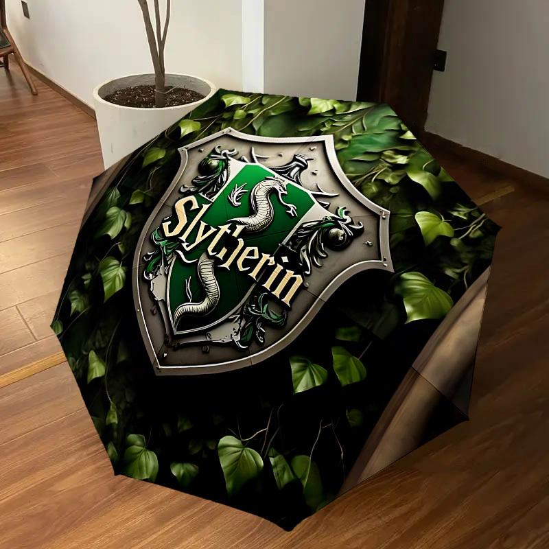 1PC Warner Slytherin Shield Umbrella-8-Rib Reinforced, Automatic Open, Lightweight & Durable-A87
