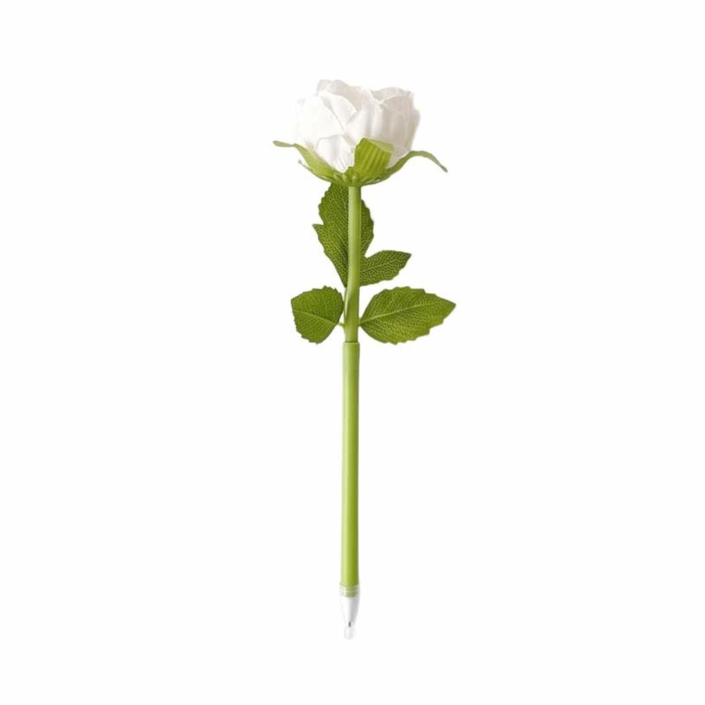 Writing Smoothly Neutral Gel Pens Fake Rose Signature Pen Artificial Flowers Ballpoint Pen  Ladies