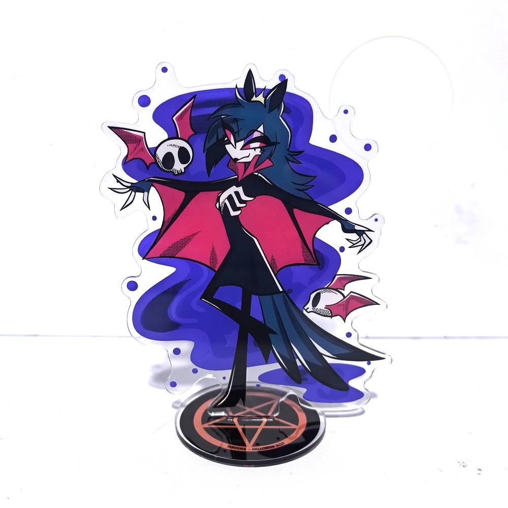 Helluva Boss Anime Figure Acrylic Stand Model Plate 1pc Blitzo Desk Decor Standing Sign Game Fans Gift Ornaments Stand Model
