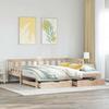VidaXL Daybed with Trundle and Drawers Without Mattress 90x200 Cm 3302189