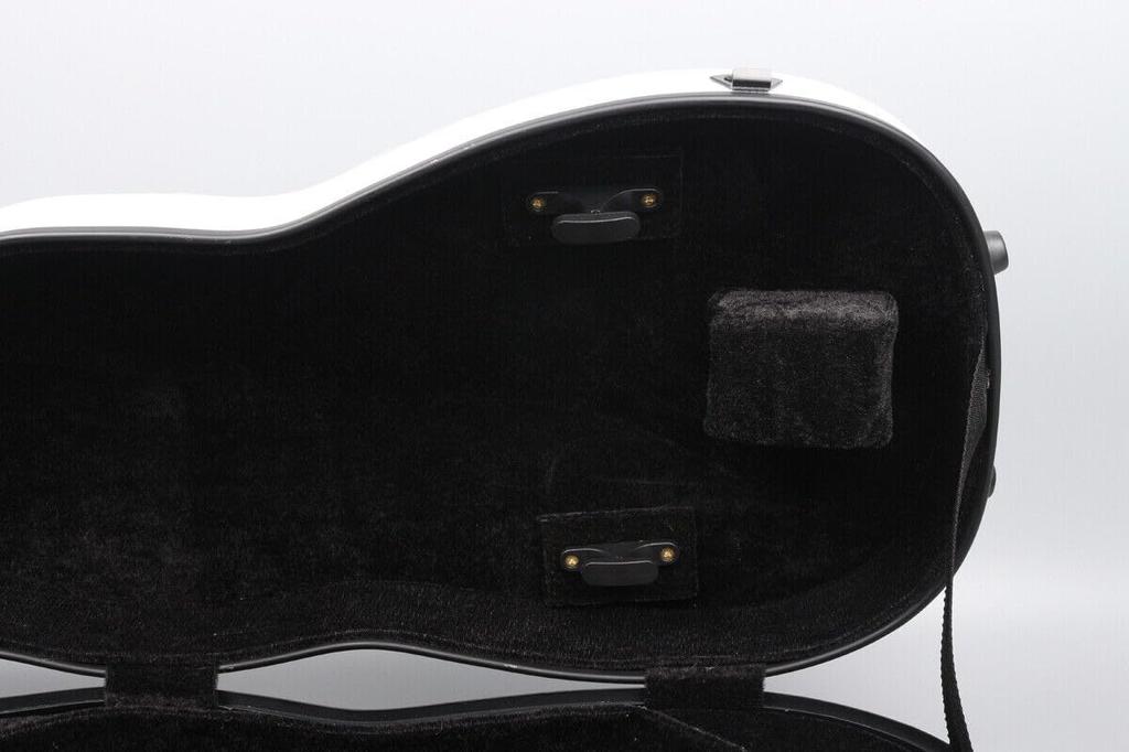 YoungMonic A Heavy-Duty, Ultra-Lightweight Carbon Fiber Violin Case for 44 Full-Size Violins, Weighs Approximately 2kg (White)