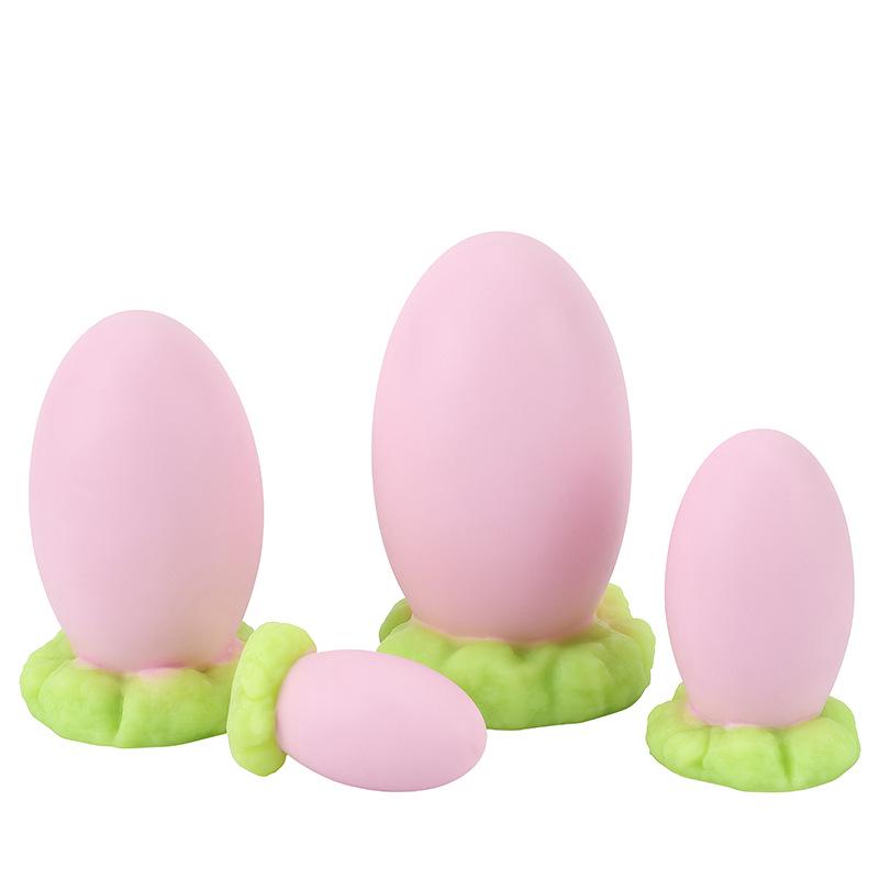 Lebendiger Drachenei-Silikon-Analplug-Spielzeug - Weicher, unregelmäßig geformter Dildo für Erwachsenenspiele