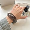 Bohemian Acrylic Bangle Shiny Transparent  Hand Ring Unique Irregular Wide Bracelet  Decoration