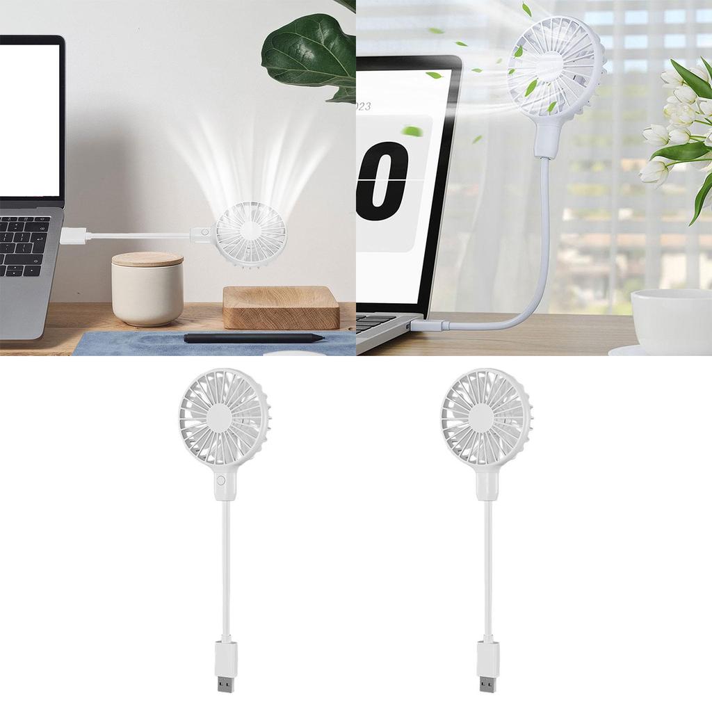 USB Plug In Fan Summer Gift Lightweight Mini Cooling Fan Portable Fan Small Personal Fan for Home Camping Office Hiking Travel