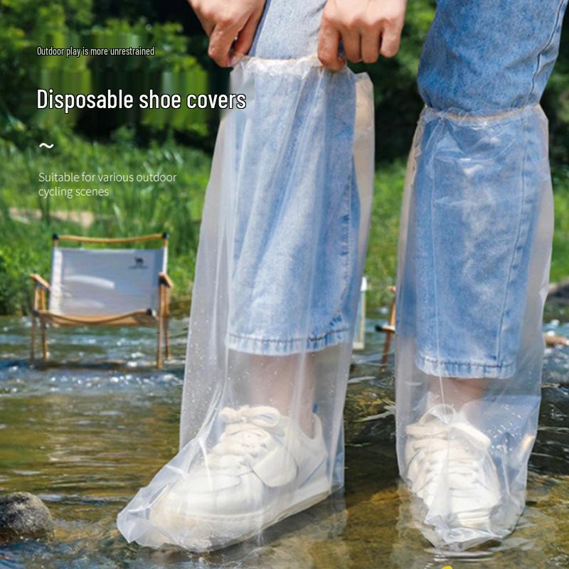Children's Waterproof Thickened Rain Shoe Covers - Wear-Resistant, High Tube Design for Outdoor Use